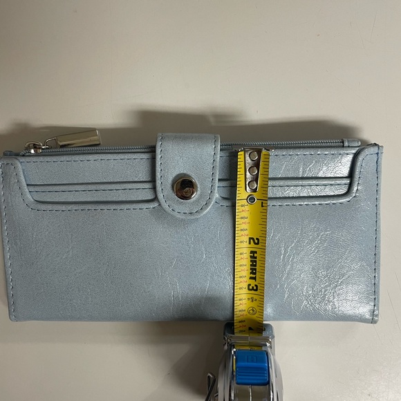 Light Blue Wallet with Snap Closure - Picture 6 of 6